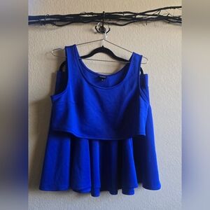 Torrid - Blue 2-Piece SKATER Crop Top & Skirt - Skater Dress - Cheer - Festival